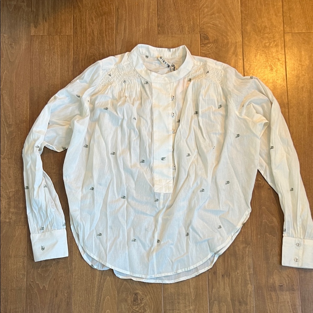MIRTH Florence Blouse Ivory Janadani Size medium - Picture 3 of 10